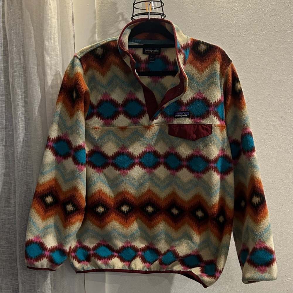 Patagonia Multicolor Zip Up Sweater